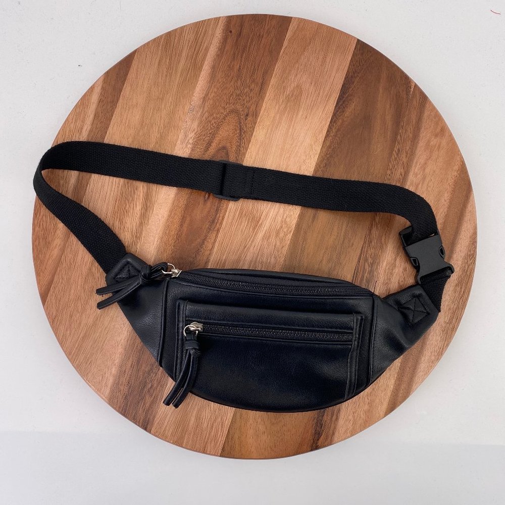 Wild Fable Bag Fanny Pack Purse Black Faux Leather